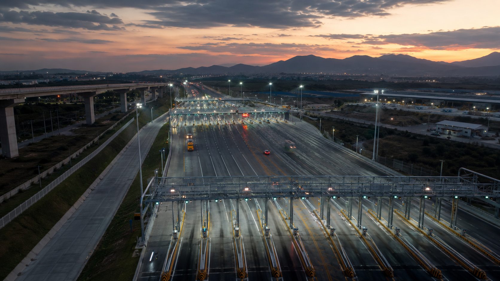 Autopista inteligente con telepeaje e infraestructura ITS